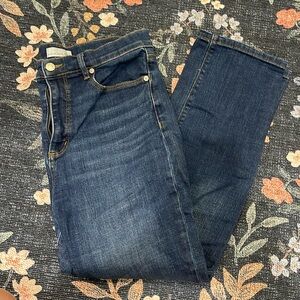 Loft straight crop jeans